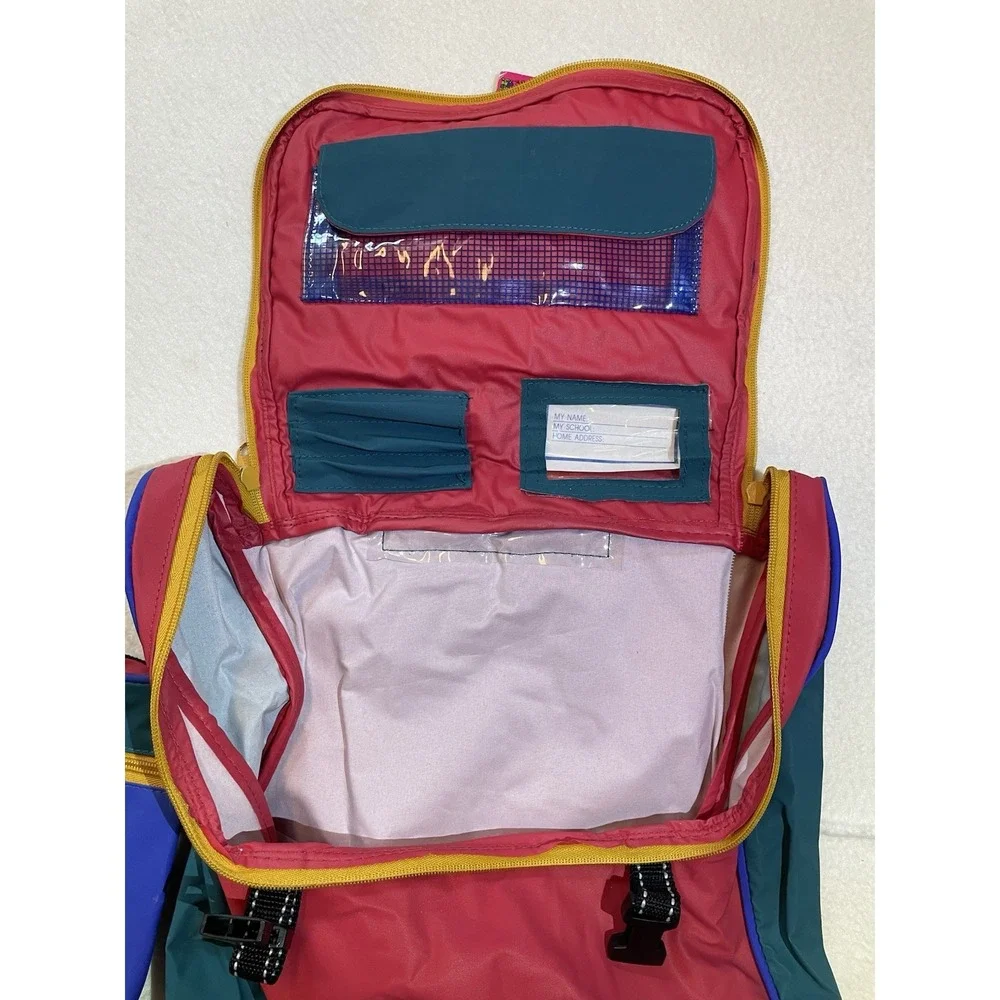 Schoolmate Back Pack Lunchbox Cooler Vintage 90s Colorful‎ Kids School Supplies
